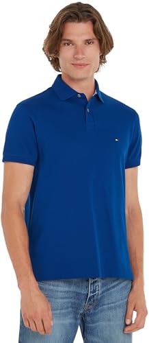 Tommy Hilfiger Herren Poloshirt Kurzarm 1985 Regular Polo Regular Fit, Blau (Anchor Blue), XL von Tommy Hilfiger