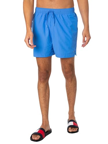 Tommy Hilfiger Herren Badehose Medium Drawstring Mittellang, Blau (Blue Spell), S von Tommy Hilfiger