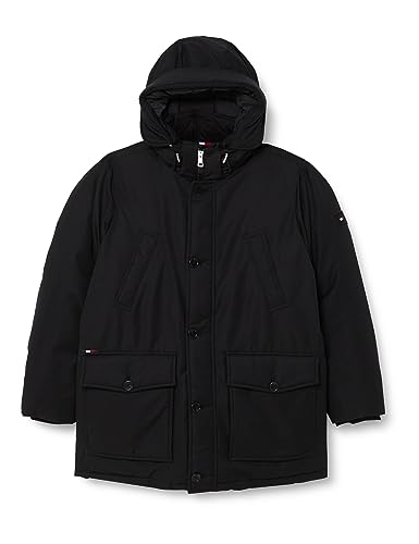 Tommy Hilfiger Herren BT-Rockie Non FUR DOWN Parka-B MW0MW34091 Daunenjacken, Schwarz (Black), XXL von Tommy Hilfiger