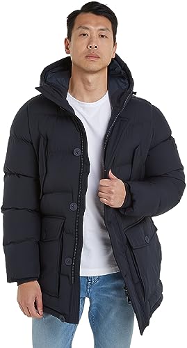 Tommy Hilfiger Herren Parka Winter, Blau (Desert Sky), L von Tommy Hilfiger