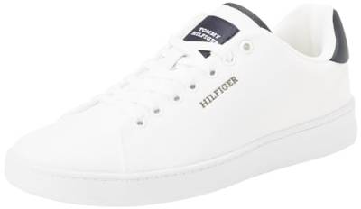 Tommy Hilfiger Herren Cupsole Sneaker Schuhe, Weiß (White), 44 von Tommy Hilfiger