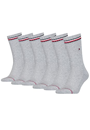 Tommy Hilfiger 6 Paar Herren ICONIC Socken Gr. 39-49 Tennis Socken, Farbe:085 - tommy original, Socken & Strümpfe:47-49 von Tommy Hilfiger