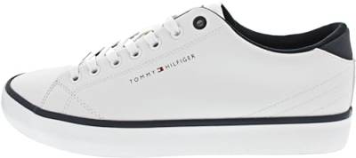 Tommy Hilfiger Herren Vulcanized Sneaker Schuhe, Weiß (White), 42 EU von Tommy Hilfiger