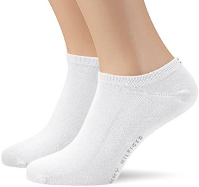 Tommy Hilfiger Herrensocken Sneaker kurze Socken. 6 Paar schwarze oder weiße (39/42, weiß) von Tommy Hilfiger