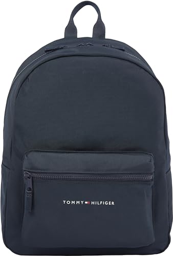 Tommy Hilfiger Kinder Unisex Rucksack Essential Backpack Handgepäck, Mehrfarbig (Space Blue), Onesize von Tommy Hilfiger