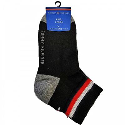 Tommy Hilfiger Herren Th Kids Iconic Sports Quarter 2p Socks, Schwarz, 39-42 EU von Tommy Hilfiger