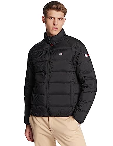 Tommy Jeans Herren Daunenjacke Light Winter, Schwarz (Black), S von Tommy Hilfiger