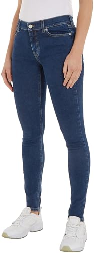 Tommy Jeans Damen Jeans Nora Skinny Fit, Blau (Denim Dark), 28W/32L von Tommy Jeans