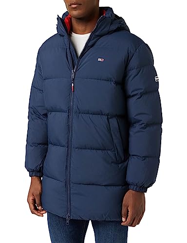 Tommy Jeans Herren Parka Essential Down Winter, Blau (Twilight Navy), S von Tommy Hilfiger