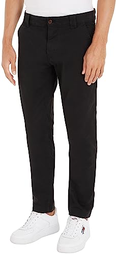 Tommy Jeans Herren Chinos TJM Scanton Chino Pant Slim Fit, Schwarz (Black), 30W / 30L von Tommy Jeans