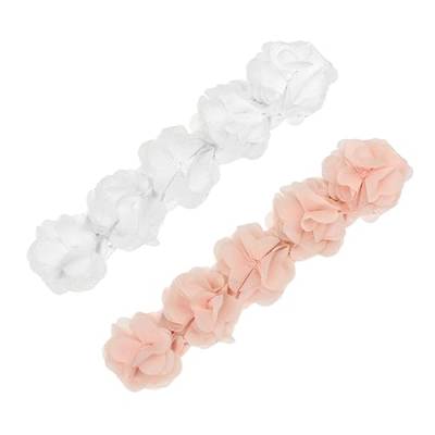 Toyvian 2st Blumen Haar Hand Kopftuch Mit Babyschleife Kopftuch Für Kleine Mädchen Baby Kopfschmuck Säuglingshaarband Mädchen Kopftuch Diademe Für Babys Stirnband Kleinkind Prinzessin von Toyvian