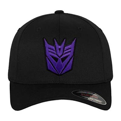 Transformers Offizielles Lizenzprodukt Decepticon 3D Patch Flexfit Baseball Cap (Schwarz), Large/X-Large von Transformers