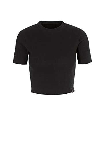 Trigema Damen 563201 Crop-Top, schwarz, M von Trigema