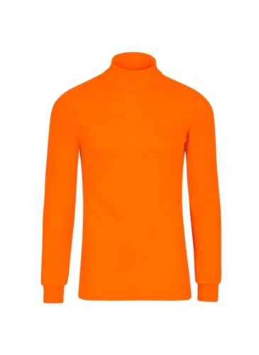 Trigema Damen Rollkragenpullover 585010, Orange (Leuchtorange 266), 36 (Herstellergröße: S) von Trigema