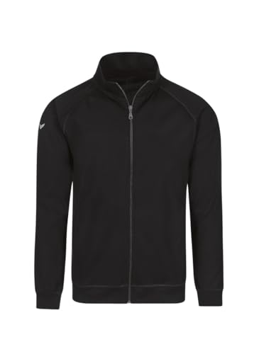 Trigema Herren 637105 Raglanjacke, Schwarz (Schwarz 008), S von Trigema