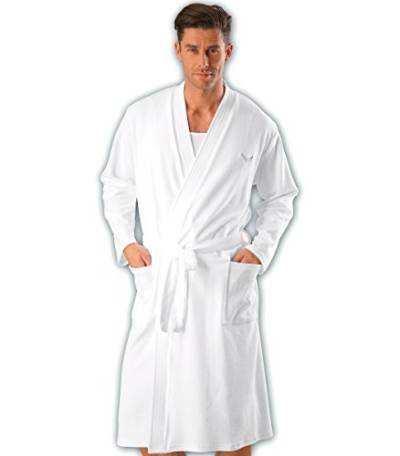 Trigema Herren 652100 Bademantel, Weiß, 3XL von Trigema