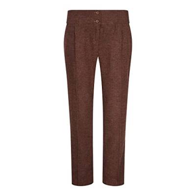 TruClothing.com Damenhosen Tweed Fischgrät Wolle Klassisch Smart Lässig Vintage Rost Braun - Kamel 46 von TruClothing.com