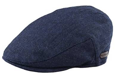 TruClothing.com Herren Flache Kappe Wolle Herringbone Tweed Vintage 1920s Unisex - Marineblau M von TruClothing.com