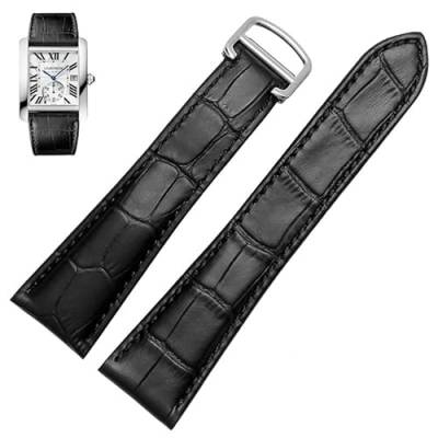 UNCASO Uhrenarmband für Cartier Tank Calibre Serie, echtes Leder, mechanische Uhr für Damen und Herren, 20 mm, 22 mm, 23 mm, 25 mm, 20 mm, Achat von UNCASO