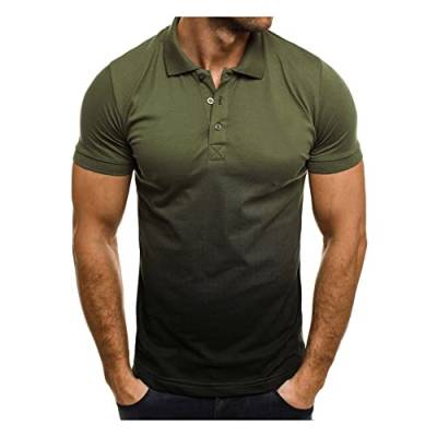 Polo Shirt Herren Shirts Kurzarm Fitness T-Shirt Sommergeschäft Casual Polos von UNeedVog