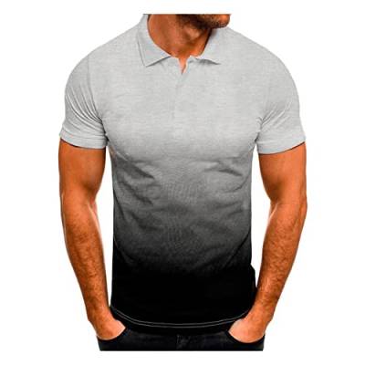 Polo Shirt Herren Shirts Kurzarm Fitness T-Shirt Sommergeschäft Casual Polos von UNeedVog