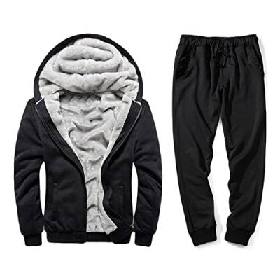 UNeedVog Herren Winter Wärme -trainingsanzug Hoodies Jogger Jogginghose Running Sport Sweat Suits von UNeedVog