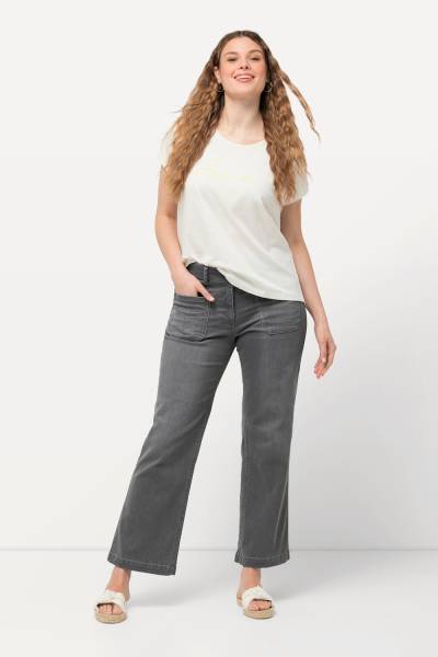 Große Größen Jeans Mary, Damen, grau, Größe: 28, Baumwolle/Polyester, Ulla Popken von Ulla Popken