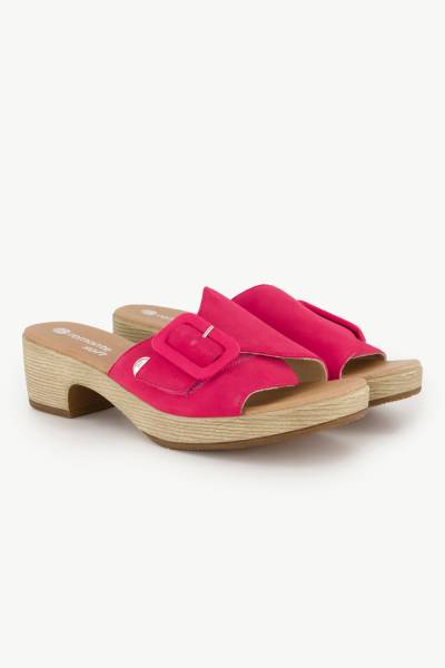 Leder-Clogs, Damen, rosa, Größe: 40, Sonstige/Leder, Ulla Popken von Ulla Popken