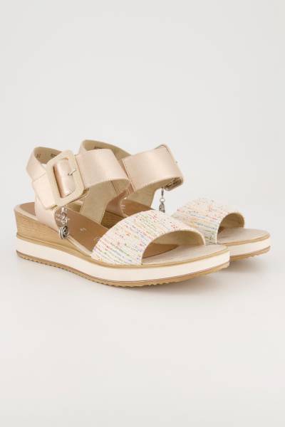 Leder-Sandalen, Damen, beige, Größe: 40, Sonstige/Leder, Ulla Popken von Ulla Popken