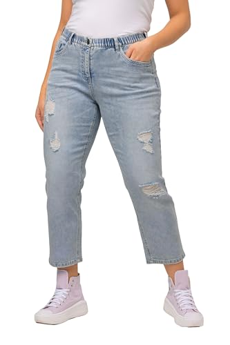 Ulla Popken Damen 7/8-Boyfriend-Jeans Jeans, Light Blue, 46 EU von Ulla Popken