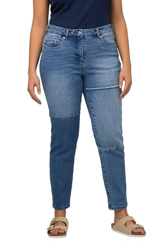 Ulla Popken Damen Denim mit Patch Jeans, Blue Denim, 52 EU von Ulla Popken