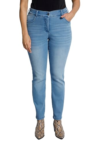 Ulla Popken Damen Hose 797946 Jeans, Blue Denim, 36W / 32L von Ulla Popken