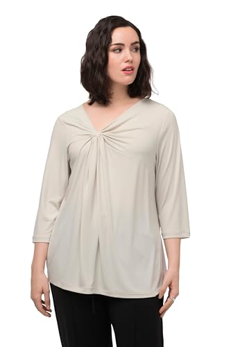 Ulla Popken Damen T-Shirts, graubeige, 58/66 von Ulla Popken