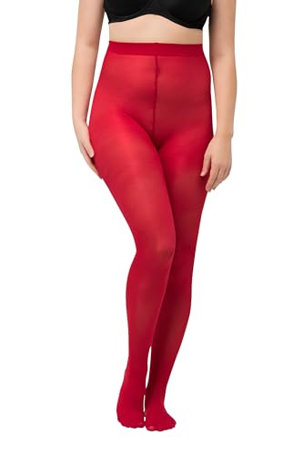 Ulla Popken Damen große Größen Übergrößen Plus Size Essential Mikrofaser-Strumpfhose, 60 den salsa 56/58 677767510-56+ von Ulla Popken