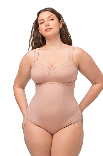 Ulla Popken Damen Shaping Bodyforming-Body, Champagner, 110C von Ulla Popken