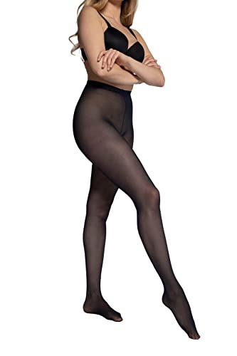 Ulla Popken Damen große Größen Übergrößen Plus Size Strumpfhose, marine, 40 den marine 48/50 689602755-48+ von Ulla Popken