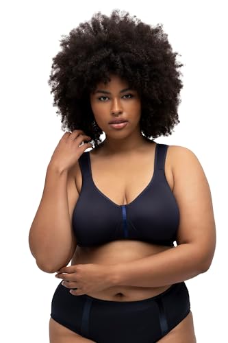 Ulla Popken Damen große Größen Übergrößen Plus Size Wellness-BH, Mikrofaser, ohne Bügel, Cup C - E schwarz 115D 812319100-115D von Ulla Popken