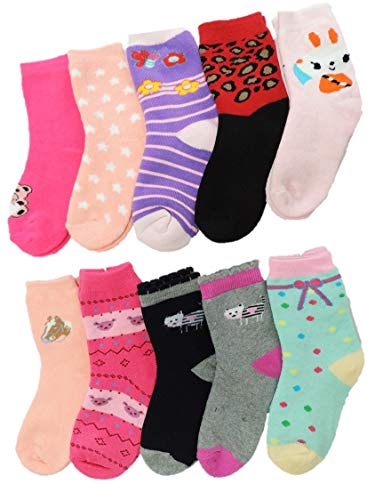 Unbekannt 10 Paar Mädchen Thermo Winter Socken in den Größen 19-37 (19-23) von Unbekannt
