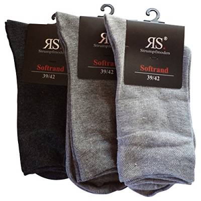 Unbekannt 6 Paar Socken Pia Harmony RS Baumwolle ohne Naht (35-38, Grau) von Unbekannt