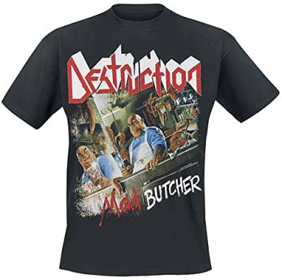 Destruction Mad Butcher Männer T-Shirt schwarz L 100% Baumwolle Band-Merch, Bands von Unbekannt