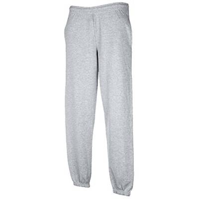 JOGGINGHOSE ELAST BUND FRUIT OF THE LOOM S M L XL XXL XXL,Heather Grey von Unbekannt