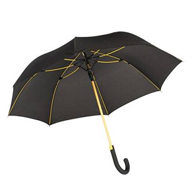 Regenschirm Ø103 cm Cancan Stockschirm 0,47 kg Automatik Schirm Farbwahl (schwarz, gelb) von Unbekannt