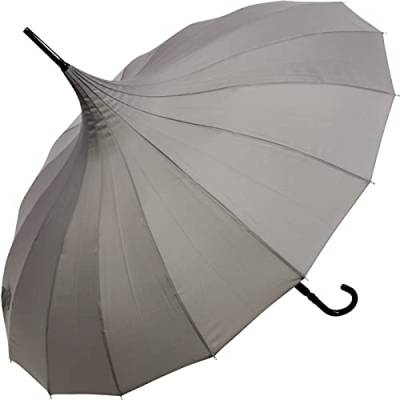 Regenschirm Sonnenschirm Pagode UV-Protection Charlotte grau von Unbekannt
