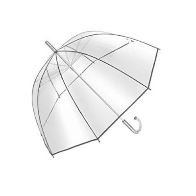 Regenschirm mit der Form von einem Glockenschirm Transparent Durchmesser ca 101cm mit einem schönen Griff von Unbekannt