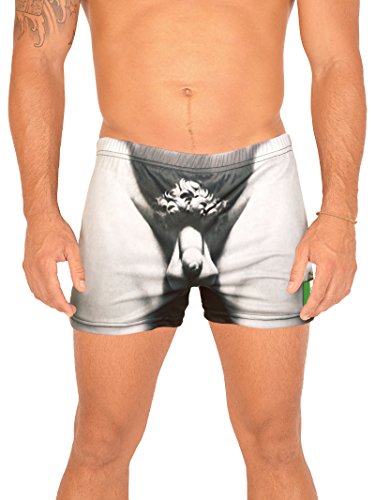 Unbekannt Lustiger Scherzartikel für Männer witzige Panty Motiv David - one Size - Boxershort Geschenk Humor Funartikel Partyartikel Badehose von Unbekannt