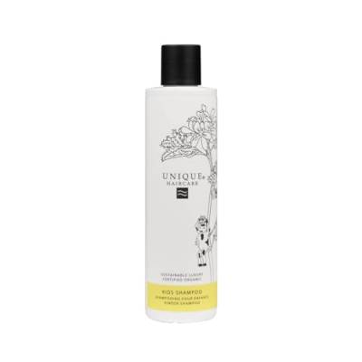 Unique Haircare | Kids Shampoo | Ohne Duftstoffe | Mit Fair-Trade Bio-Aloe Vera | Sanft | 250 ml von Unique