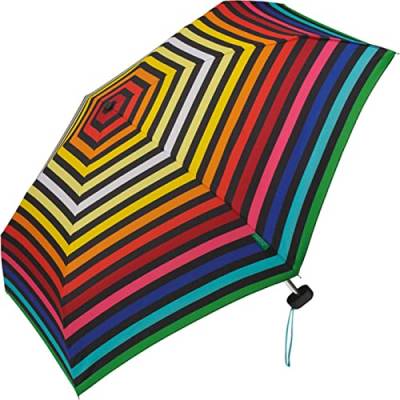 Benetton Regenschirm Multistripe Regenbogen - Taschenschirm Ultra Mini Flat von United Colors of Benetton