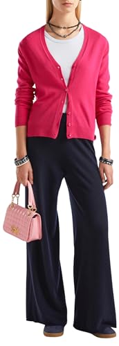 United Colors of Benetton Damen Cardigan M/L 1002D6879 Strickjacke, Fuchsia 2l3, XL von United Colors of Benetton