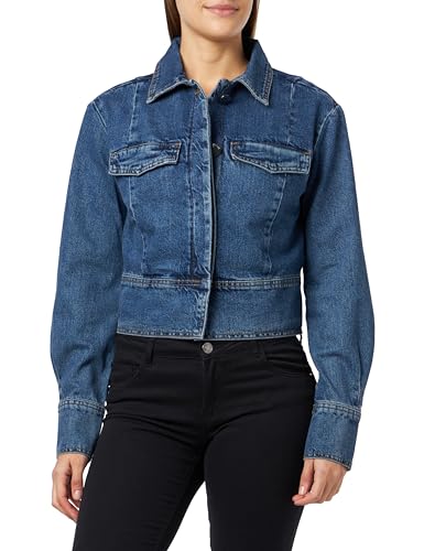 United Colors of Benetton Damen Jacke 2yo7dn02y Denimjacke, Denimblau 901, M von United Colors of Benetton