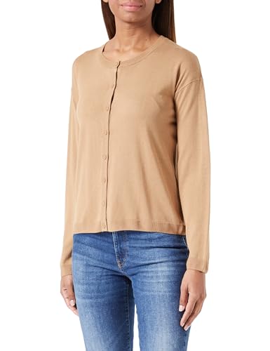 United Colors of Benetton Damen Korean Jersey Koreanisches Trikot M/L 103cd500i Strickjacke, Beige 34a, S, S von United Colors of Benetton